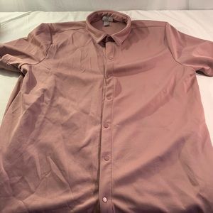 Men’s Snap Down Short Sleeve Collared Shirt